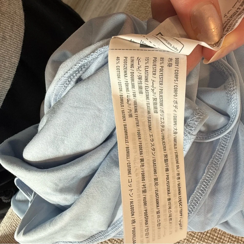 Abercrombie Mesh Racerback Maxi Dress-Light Blue-NWT